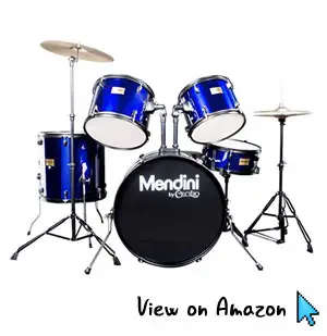 Mendini by Cecilio Complete Full Size 5-Piece Adult Drum Set