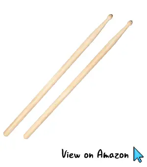 Kids Classic Maple Wood Drumsticks and Beginners 5A Drumsticks for Adults Students R,B,G 3 Pair Drum Sticks Non-Slip 
